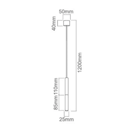Lampa wisząca nowoczesna Slimi S nero OR80803 - Open Design Highlights